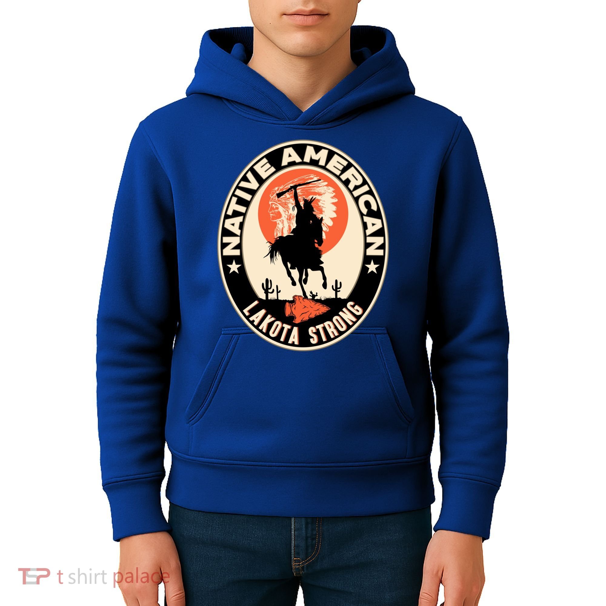 Lakota Tribe Native American Indian Pride Strong Retro Cool Gift Kids Hoodie