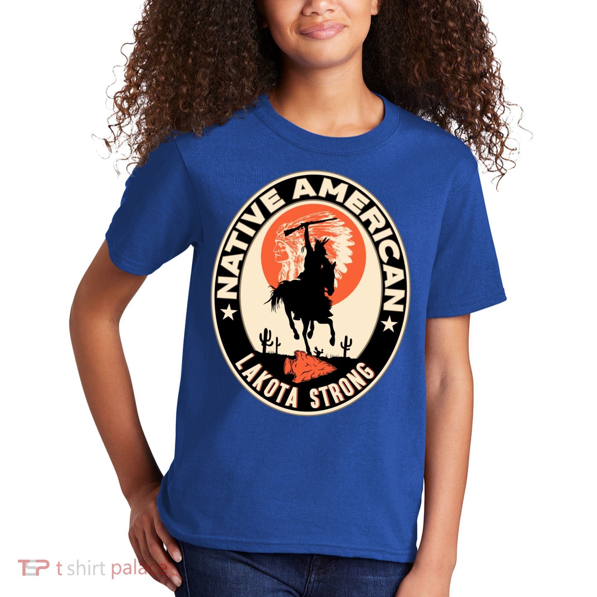 Lakota Tribe Native American Indian Pride Strong Retro Cool Gift Kids T-Shirt