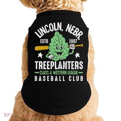 Lincoln Treeplanters Nebraska Vintage Baseball Team Doggie Tank