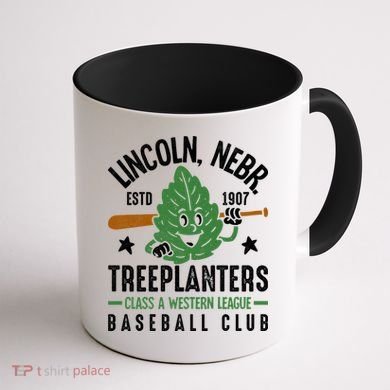 Lincoln Treeplanters Nebraska Vintage Baseball Team Coffee Mug back
