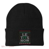 Le Tits Now Funny Party Christmas Ugly Sweater Beanie thumb 0