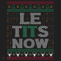 Le Tits Now Funny Party Christmas Ugly Sweater Tumbler thumb 3