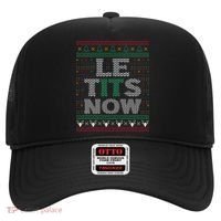 Le Tits Now Funny Party Christmas Ugly Sweater Hat thumb 0