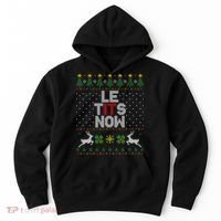 Le Tits Now Christmas Let It Snow Ugly Christmas Sweater Hoodie thumb 0