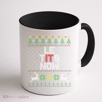 Le Tits Now Christmas Let It Snow Ugly Christmas Sweater Coffee Mug thumb 1