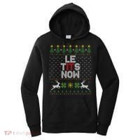 Le Tits Now Christmas Let It Snow Ugly Christmas Sweater Women's Hoodie thumb 0