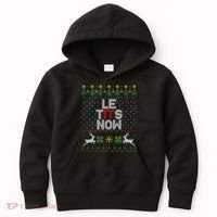 Le Tits Now Christmas Let It Snow Ugly Christmas Sweater Kids Hoodie thumb 0