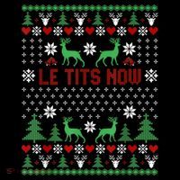 Le Tits Now Christmas Let It Snow Ugly Christmas Sweater Coffee Mug thumb 5