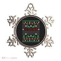 Le Tits Now Christmas Let It Snow Ugly Christmas Sweater Ornament thumb 0