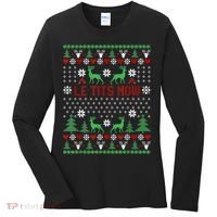 Le Tits Now Christmas Let It Snow Ugly Christmas Sweater Women's Long Sleeve Shirt thumb 0