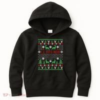 Le Tits Now Christmas Let It Snow Ugly Christmas Sweater Kids Hoodie thumb 0