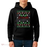 Le Tits Now Christmas Let It Snow Ugly Christmas Sweater Kids Hoodie thumb 4