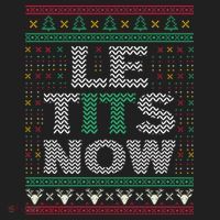 Le Tits Now Christmas Let It Snow Ugly Christmas Sweater Beanie thumb 2