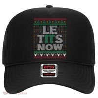 Le Tits Now Christmas Let It Snow Ugly Christmas Sweater Hat thumb 0