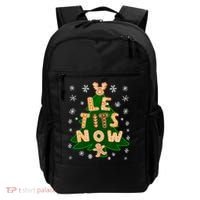 Le Tits Now Christmas Let It Snow Ugly Christmas Sweater Backpack thumb 0