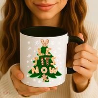 Le Tits Now Christmas Let It Snow Ugly Christmas Sweater Coffee Mug thumb 3