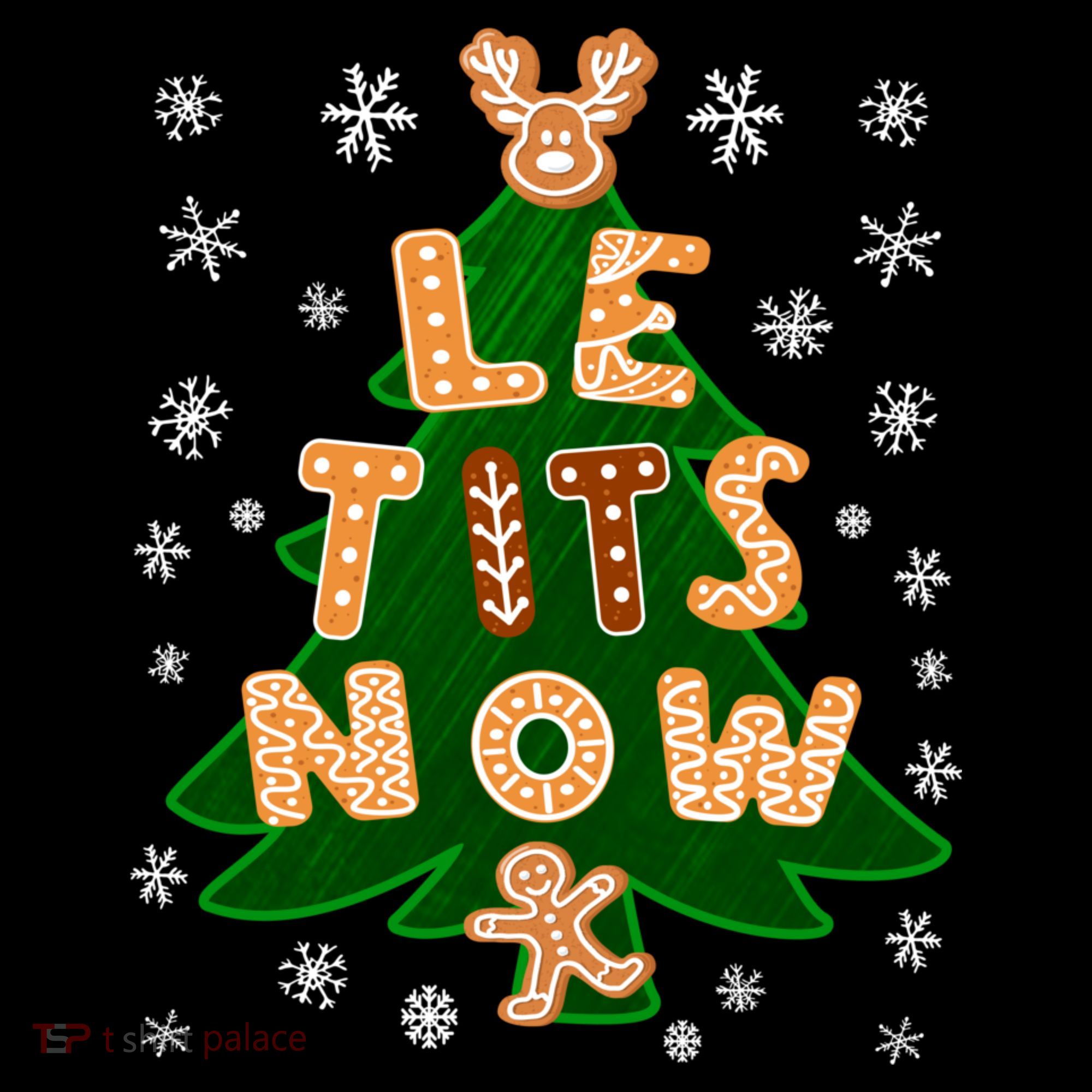 Le Tits Now Christmas Let It Snow Ugly Christmas Sweater Coffee Mug