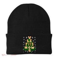 Le Tits Now Christmas Let It Snow Ugly Christmas Sweater Beanie thumb 0