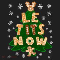 Le Tits Now Christmas Let It Snow Ugly Christmas Sweater Beanie thumb 2
