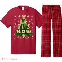 Le Tits Now Christmas Let It Snow Ugly Christmas Sweater Pajama Set thumb 0
