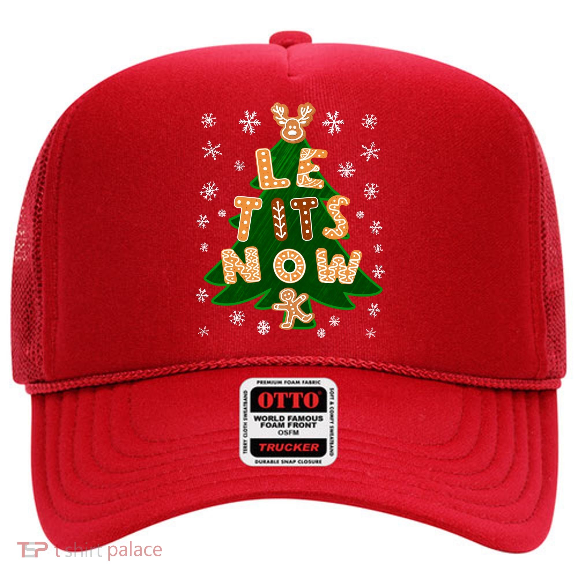 Le Tits Now Christmas Let It Snow Ugly Christmas Sweater Hat