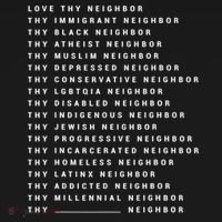 Love Thy Neighbor Thy Immigrant Neighbor Thy Black Neighbor Gift Bucket Hat thumb 4