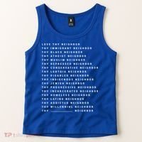 Love Thy Neighbor Thy Immigrant Neighbor Thy Black Neighbor Gift Tank Top thumb 2