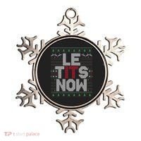 Le Tits Now Christmas Let It Snow Ugly Christmas Ornament thumb 0