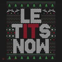 Le Tits Now Christmas Let It Snow Ugly Christmas Women's Tank Top thumb 5