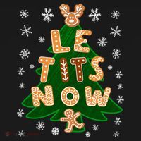 Le Tits Now Let It Snow Humor Christmas Funny Gift Bucket Hat thumb 4