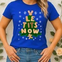 Le Tits Now Let It Snow Humor Christmas Funny Gift Women's T-Shirt thumb 2