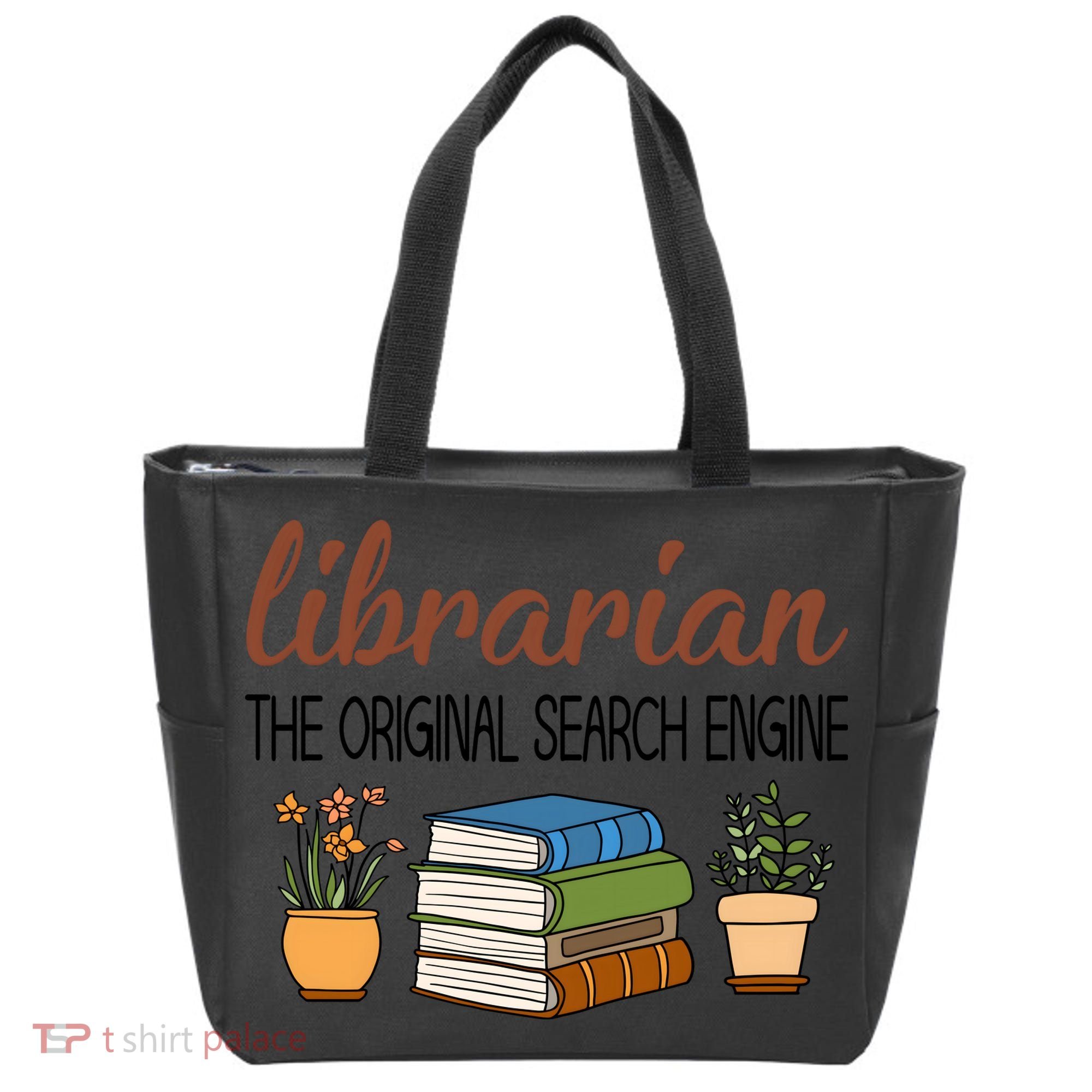 Librarian The Orginal Search Engine Reading Books Gift Cute Reading Tote Bag