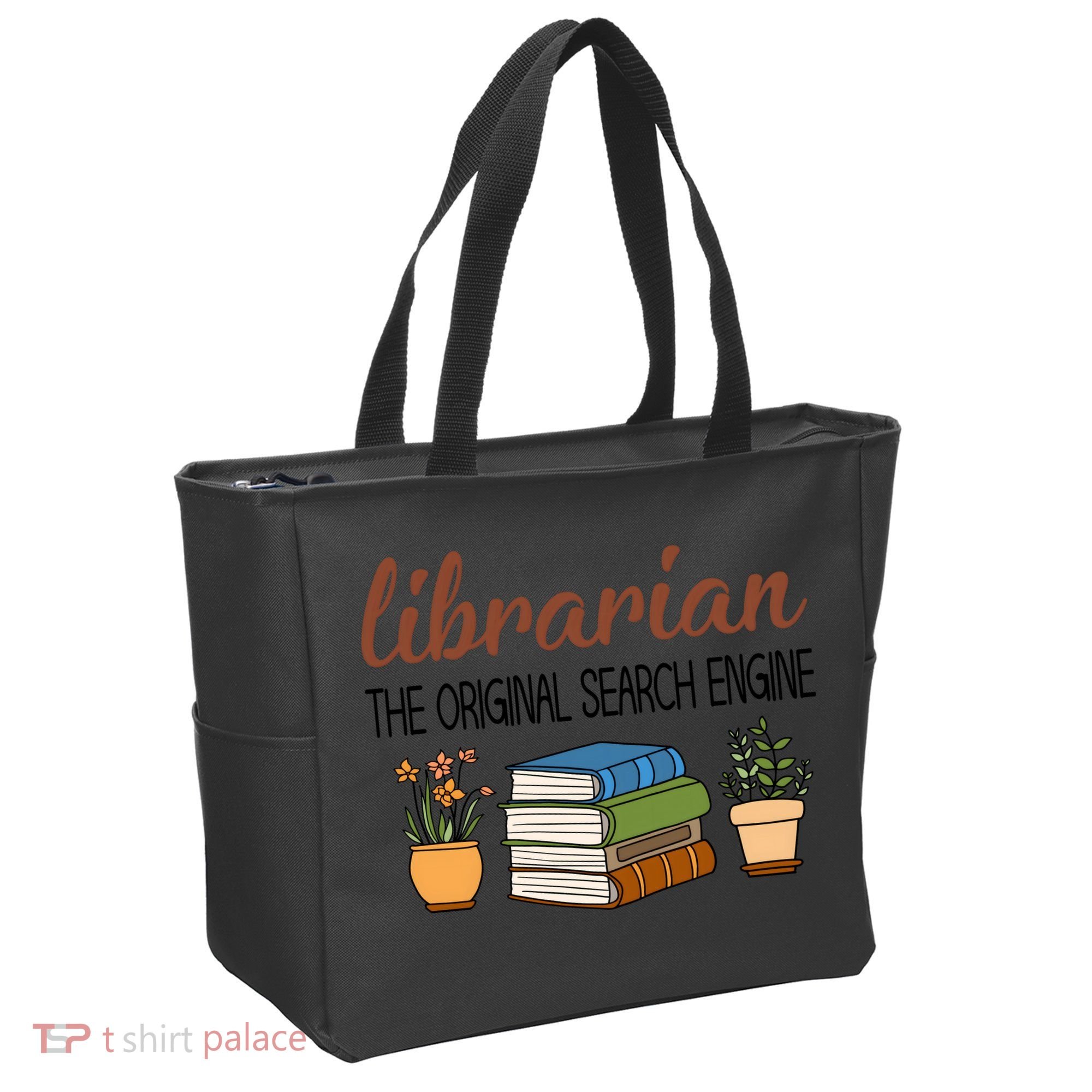 Librarian The Orginal Search Engine Reading Books Gift Cute Reading Tote Bag