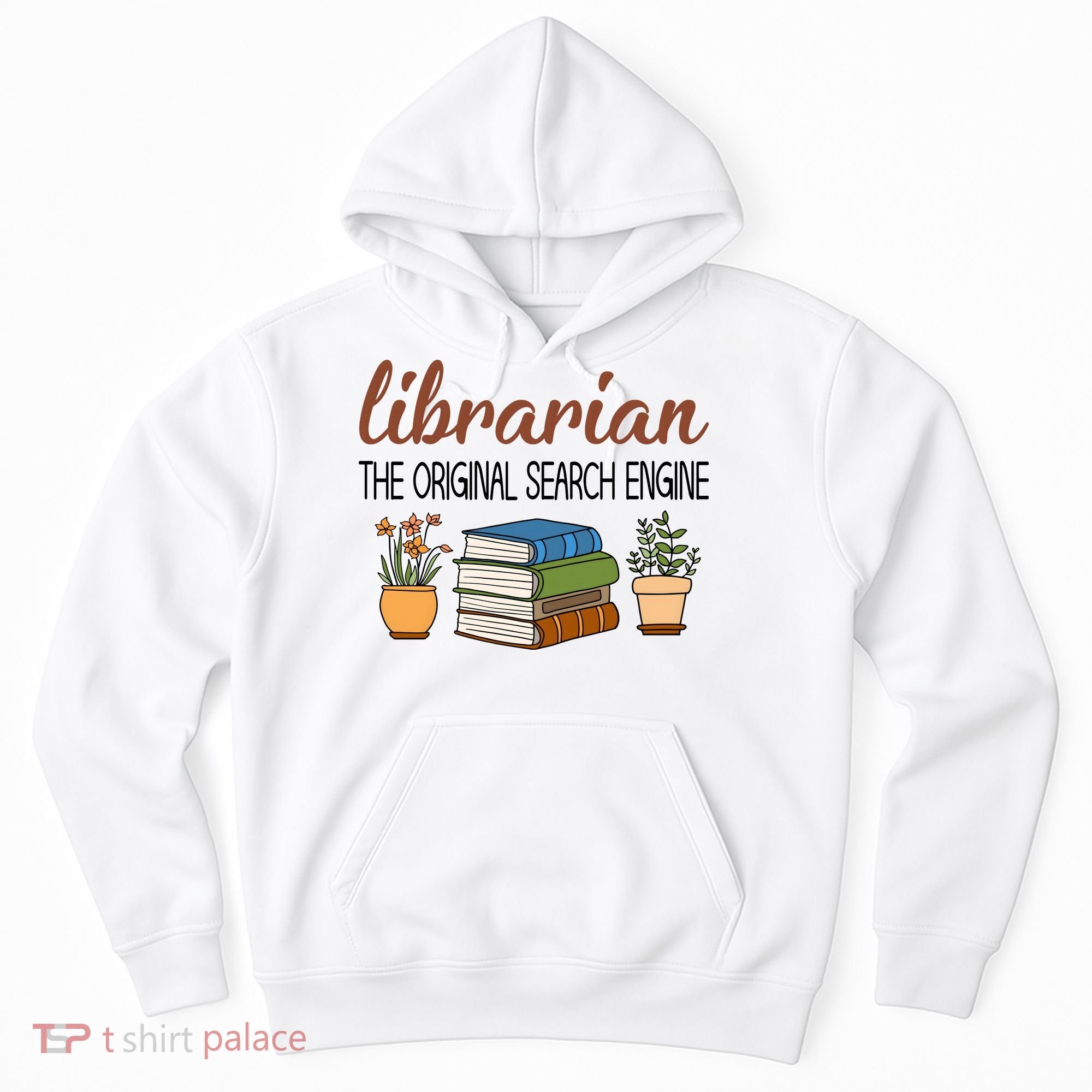 Librarian The Orginal Search Engine Reading Books Gift Cute Reading Hoodie