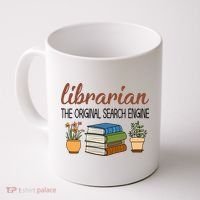 Librarian The Orginal Search Engine Reading Books Gift Cute Reading Coffee Mug thumb 0