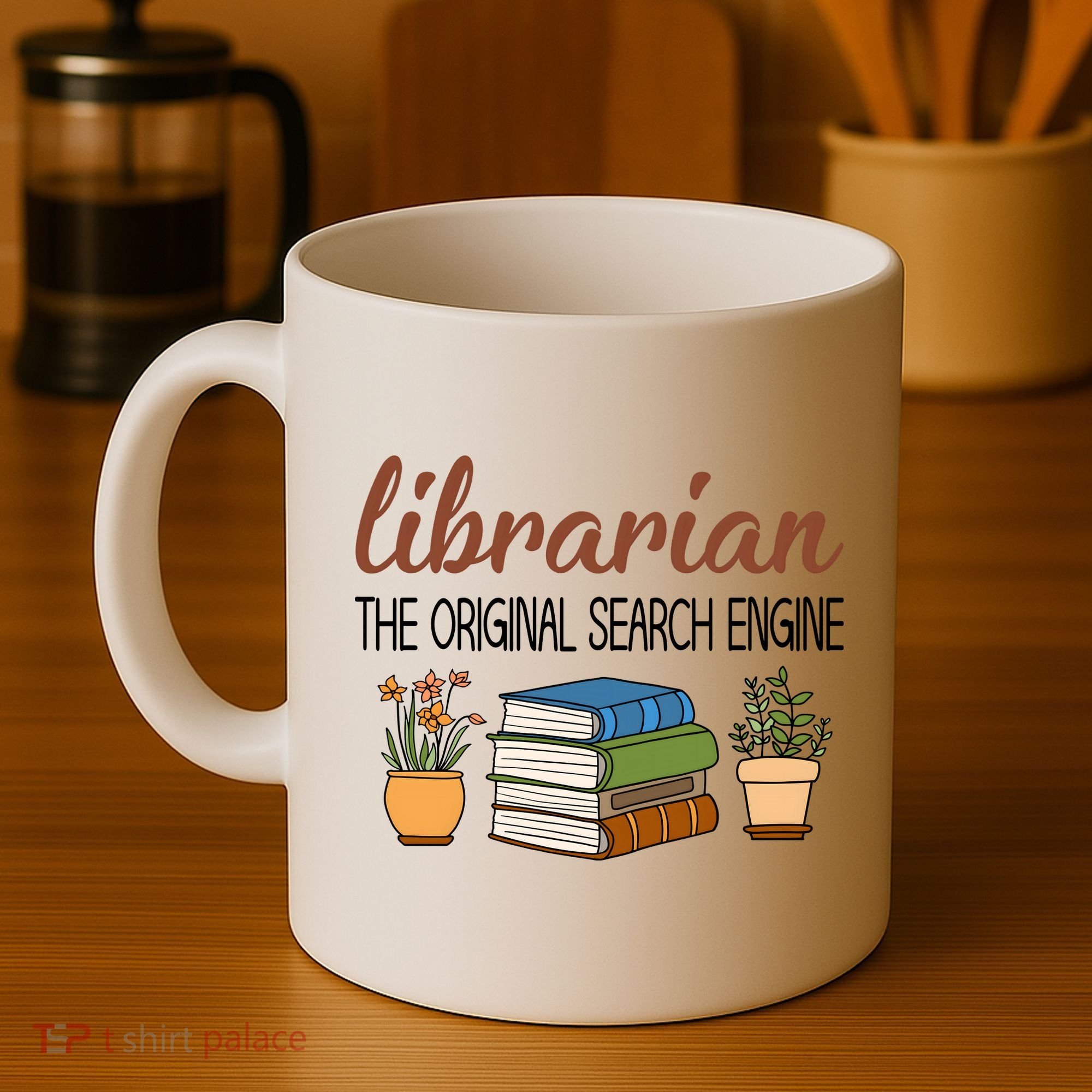 Librarian The Orginal Search Engine Reading Books Gift Cute Reading Coffee Mug