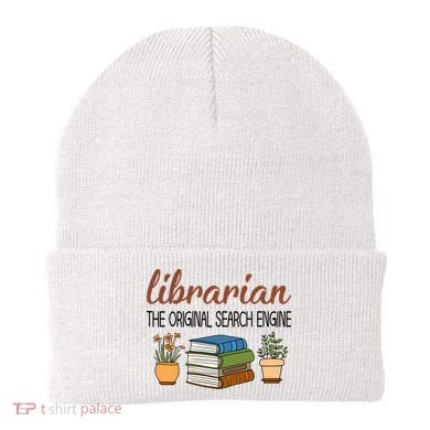 Librarian The Orginal Search Engine Reading Books Gift Cute Reading Beanie