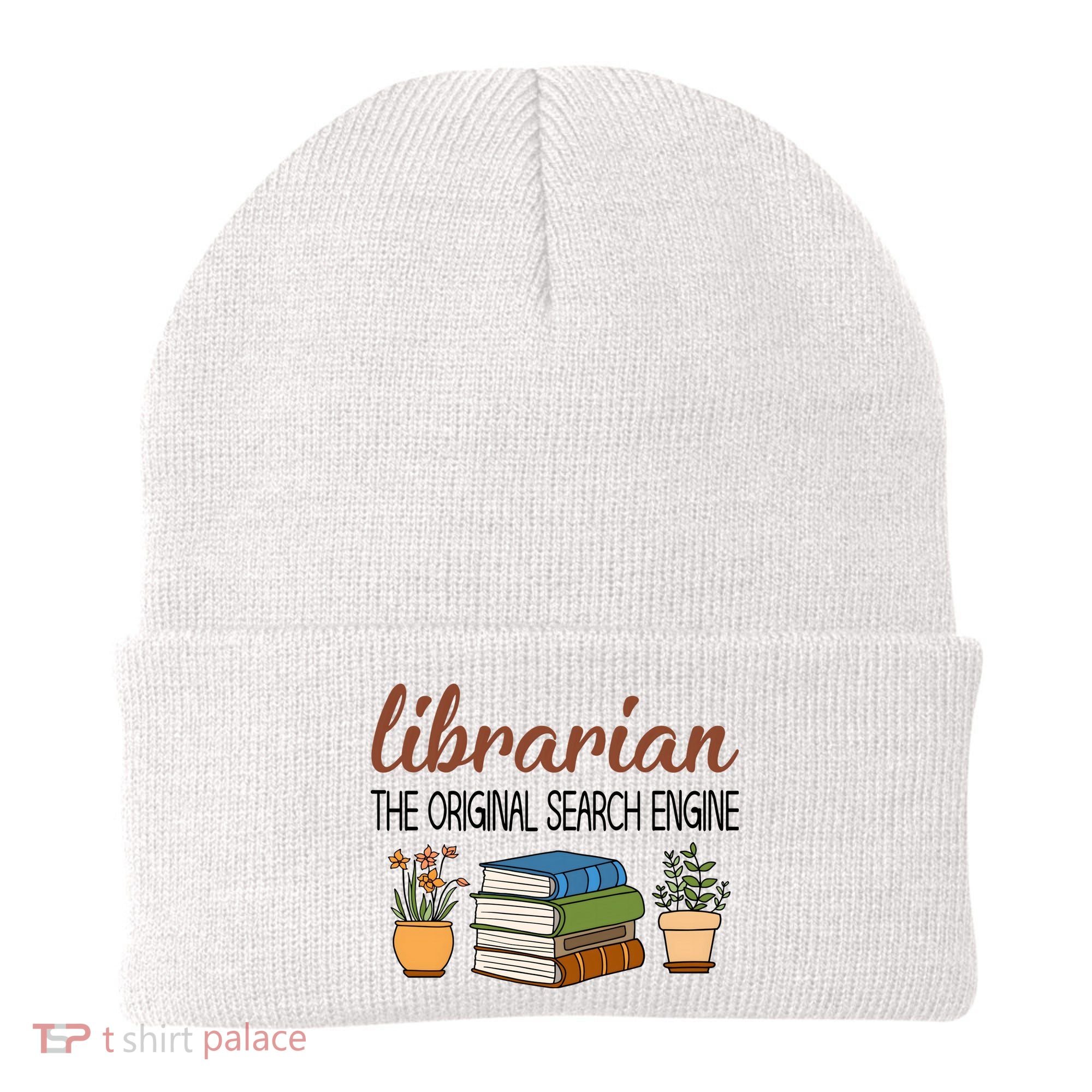 Librarian The Orginal Search Engine Reading Books Gift Cute Reading Beanie