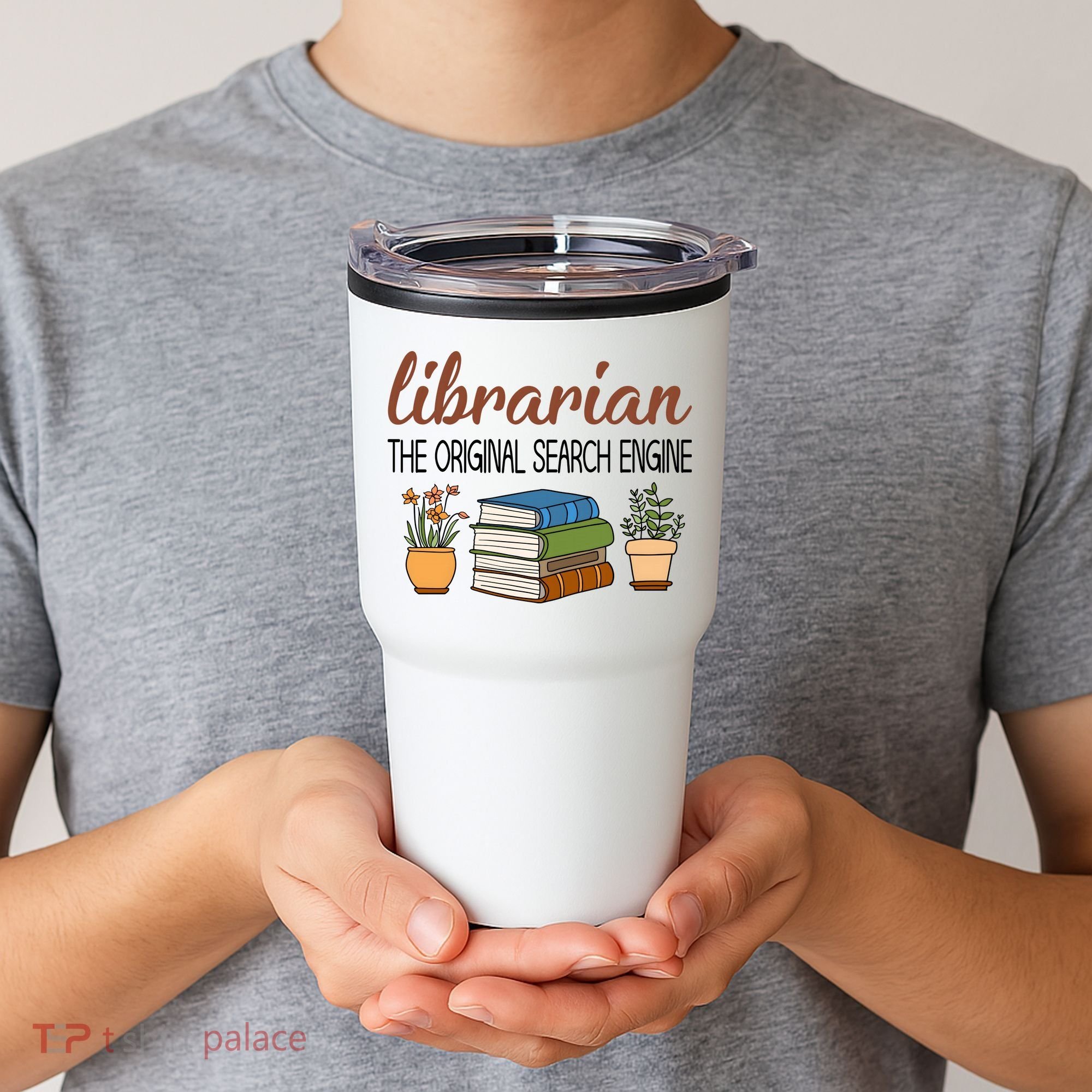 Librarian The Orginal Search Engine Reading Books Gift Cute Reading Tumbler