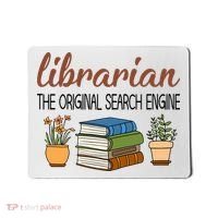 Librarian The Orginal Search Engine Reading Books Gift Cute Reading Mousepad thumb 0