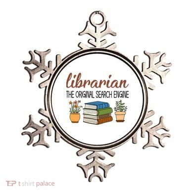 Librarian The Orginal Search Engine Reading Books Gift Cute Reading Ornament