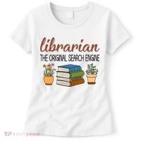 Librarian The Orginal Search Engine Reading Books Gift Cute Reading Women's T-Shirt thumb 0