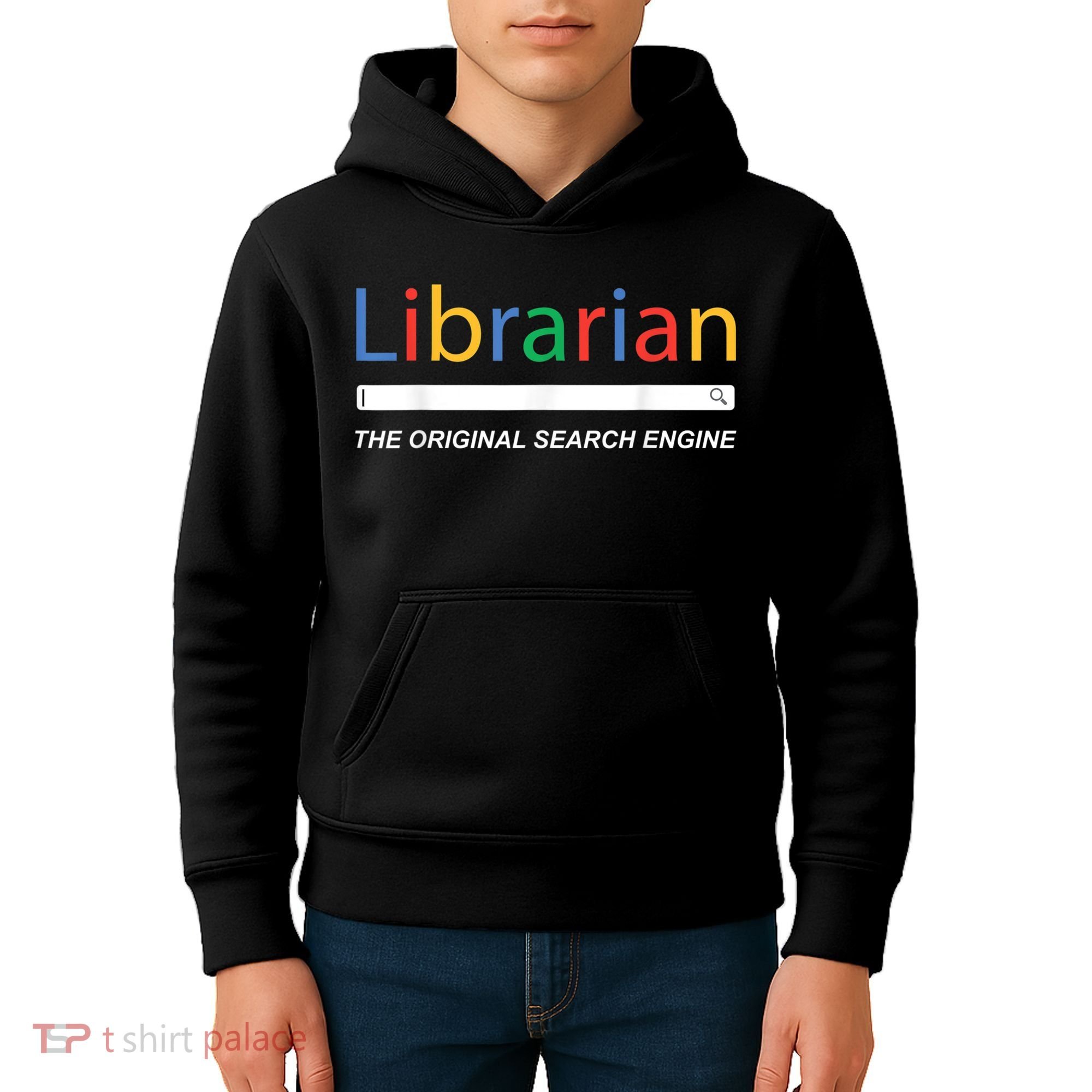 Librarian The Original Search Engine Funny And Sarcastic Kids Hoodie
