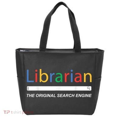 Librarian The Original Search Engine Funny And Sarcastic Tote Bag