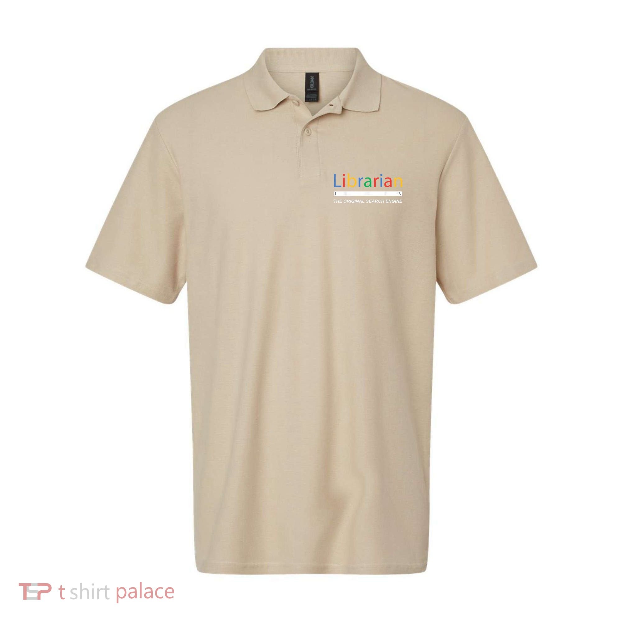 Librarian The Original Search Engine Funny And Sarcastic Polo
