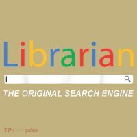 Librarian The Original Search Engine Funny And Sarcastic Kids T-Shirt thumb 2