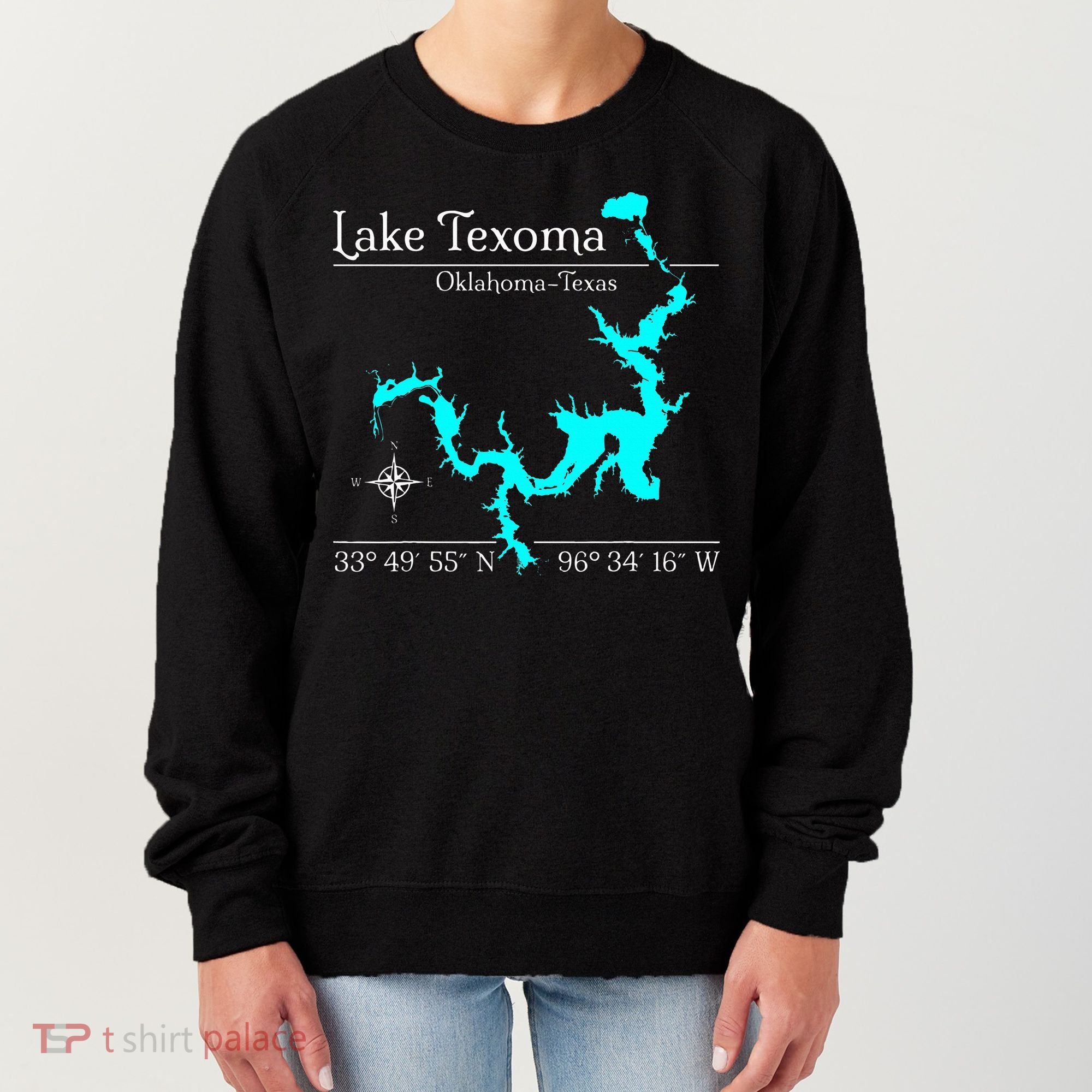 Lake Texoma Oklahoma Texas Women's Sweatshirt