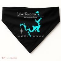 Lake Texoma Oklahoma Texas USA-Made Doggie Bandana thumb 0