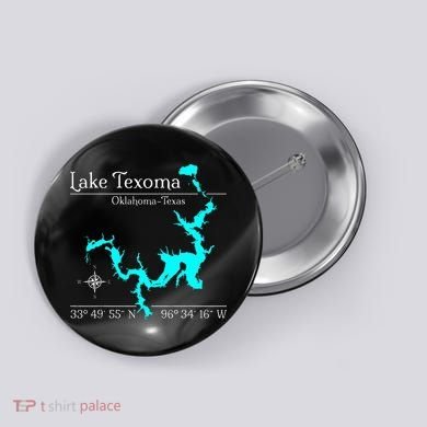 Lake Texoma Oklahoma Texas Button