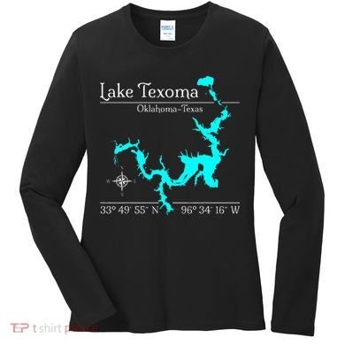 Lake Texoma Oklahoma Texas Women's Long Sleeve Shirt